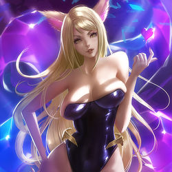 This is a pixiv picture whose title is K/DA Ahri.