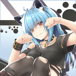 This is a pixiv picture whose title is neko kana.