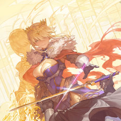 This is a pixiv picture whose title is 王之剑.