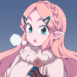 This is a pixiv picture whose title is 冬服ゼルダ.