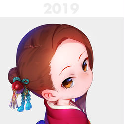 This is a pixiv picture whose title is あけおめ.