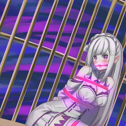 This is a pixiv picture whose title is emilia.