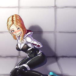 This is a pixiv picture whose title is 练习-格温.
