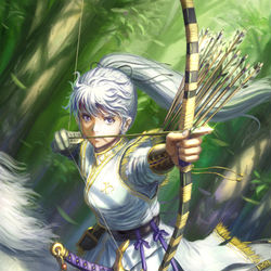 This is a pixiv picture whose title is 千射万箭.