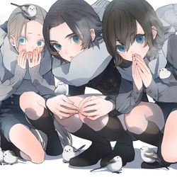 This is a pixiv picture whose title is シマエナガ.