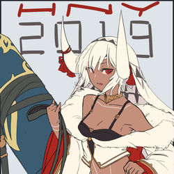 This is a pixiv picture whose title is 2019.