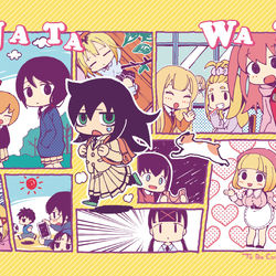 This is a pixiv picture whose title is わたモテLOG5.