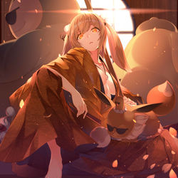 This is a pixiv picture whose title is 因幡組　組長　.