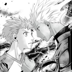 This is a pixiv picture whose title is 【HF士弓企画】遺志と意思.
