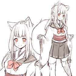 This is a pixiv picture whose title is 和風セーラー服.