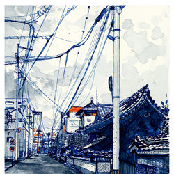 This is a pixiv picture whose title is 旅行スケッチ.