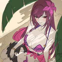 This is a pixiv picture whose title is この膝を枕代わりにさせてやろう＋他.