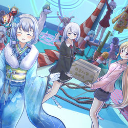 This is a pixiv picture whose title is マギレコ描き初め2019.