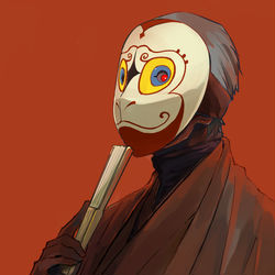 This is a pixiv picture whose title is 猿長者.