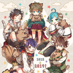 This is a pixiv picture whose title is 2019.