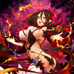 This is a pixiv picture whose title is 【刻のイシュタリア】衰滅の魔性ヒエンマ（進化後）.