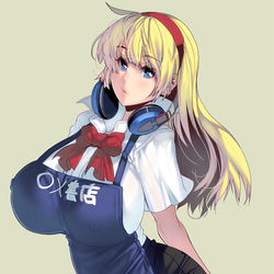 This is a pixiv picture whose title is 店員さんおっぱい.
