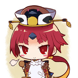 This is a pixiv picture whose title is 紅閻魔ちゃんミニフィギュア.