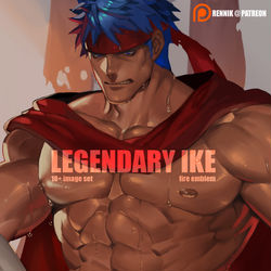 This is a pixiv picture whose title is 伝承アイク.