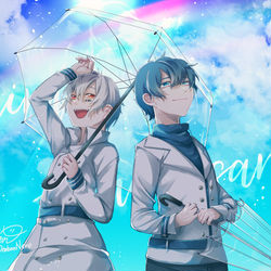 This is a pixiv picture whose title is 雨上がり.