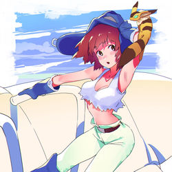 This is a pixiv picture whose title is ナウシカ.