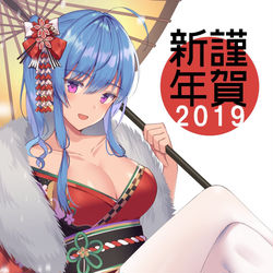 This is a pixiv picture whose title is 謹賀新年2019.