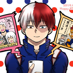 This is a pixiv picture whose title is 轟焦凍生誕祭2019.