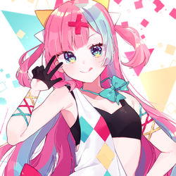 This is a pixiv picture whose title is ピンキーポップヘップバーンちゃん.