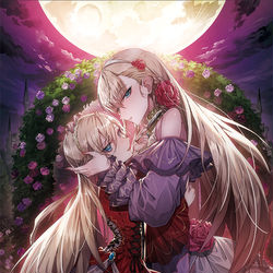 This is a pixiv picture whose title is 母喰い王女の華麗なる日々.
