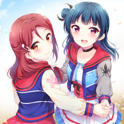 This is a pixiv picture whose title is Over the Rainbow.