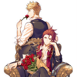 This is a pixiv picture whose title is 【グラ腐ル】ヴェパシlog.