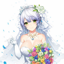 This is a pixiv picture whose title is 花嫁.
