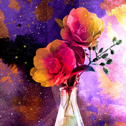 This is a pixiv picture whose title is 冬の花.