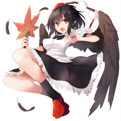 This is a pixiv picture whose title is 文ちゃんと椛.