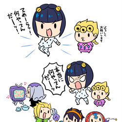 This is a pixiv picture whose title is モチモチ5部(アニメ1〜13話＋総集編).