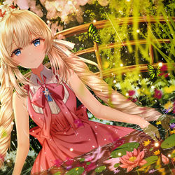 This is a pixiv picture whose title is Monet’s Garden.