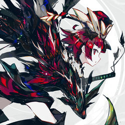 This is a pixiv picture whose title is 紅閻魔.