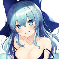 This is a pixiv picture whose title is 大人チルノちゃん.