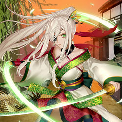This is a pixiv picture whose title is 【仕事絵】柳生十兵衛.