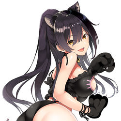 This is a pixiv picture whose title is ネコ耳白瀬咲耶さん描きましたー.