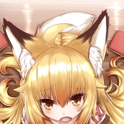This is a pixiv picture whose title is なでてほしい狐さん.