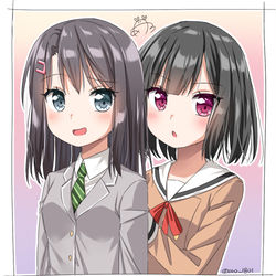 This is a pixiv picture whose title is 制服変えきる.