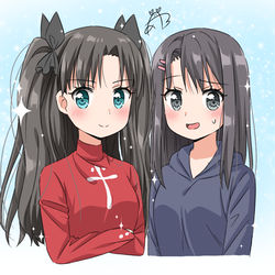 This is a pixiv picture whose title is 凛と美咲.