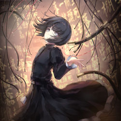This is a pixiv picture whose title is 崩れ落ちる人形のように.
