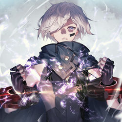 This is a pixiv picture whose title is 鬼神.