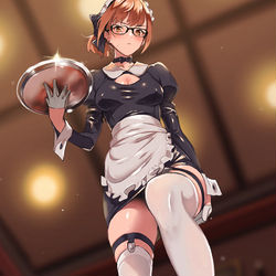 This is a pixiv picture whose title is このあいだのメイドさんの前側.
