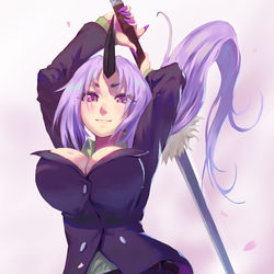 This is a pixiv picture whose title is 紫苑.