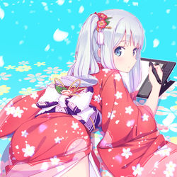 This is a pixiv picture whose title is エロマンガ先生2019.