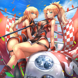 This is a pixiv picture whose title is 赤のレースクイーン.