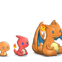 This is a pixiv picture whose title is アイコン風ヒトカゲ系統.